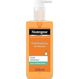 Neutrogena Reinigungsgel für das Gesicht, gegen Pickel mit Salicylsäure, 1 Pumpflasche mit 200 ml