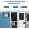 RV Door Window Shade Cover, Sun Blackout Fabric for Camper