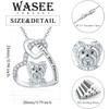 Yorkie Necklace 925 Sterling Silver Yorkie Pendant Dog Necklace Jewelry