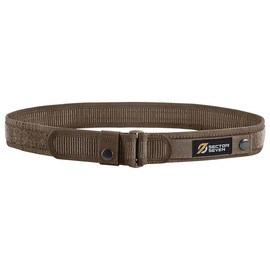 Telomat Men's Military Belt, Tactical Stretch Nylon Belt for Pants Webbing Belt for Outdoor Hiking Hunting (Brown, M)