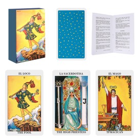 CINROPE Cartas de Tarot en Español: Spanish Tarot Cards, Originales Cartas Tarot con Guia para Principiantes - Cartas de Tarot