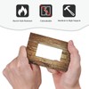 Rustic Brown Wood Natural Wooden Decorative Outlet Covers 1 Gang