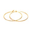 Large Jumbo Hoop Earrings Gold Plated Brass Thin Hoop Earrings