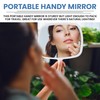 Mirrorvana - Espejo de mano con mango plano ergonómico, espejo
