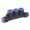 Pneumatic Distributor 3-Way Push In Connector (6 mm Hose Connection)