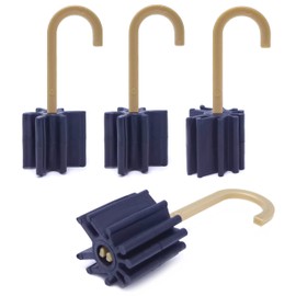 Rubber Shock Absorbers for Door and Window - Pack of 4 - Universal Door Stopper and Window Stopper Prevents Accidental Closing of Windows and Doors by Draughts (Black)