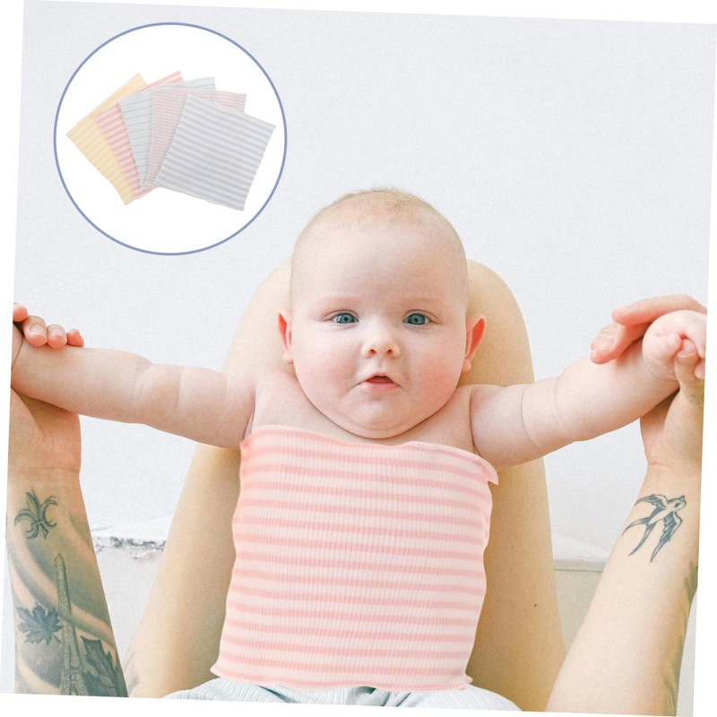 ULDIGI 10Pcs Newborn Belly Bands Soft Cotton Abdomen Protectors for