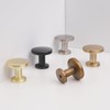 POVEFONK 10 Pack Brushed Satin Nickel Kitchen Cabinet Knobs Solid