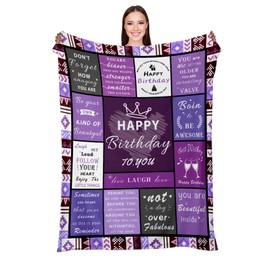 HAFRILY Womens Gifts for Birthday Flannel Blanket 50x60in(130x150cm) Gift for Her Birthday Presents for Women Her Friend Mom Sister Grandma Wife Unique Flannel Blanket