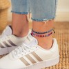 2x Boho Surfer Anklet Unisex - Ethno Ankle Bracelet Set