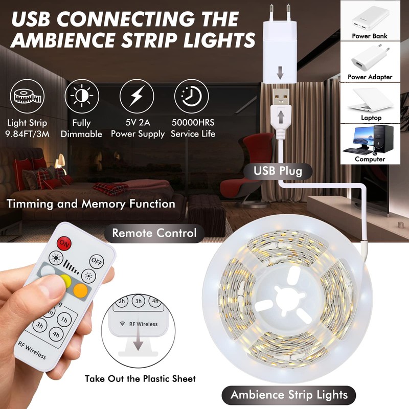 Under-Unit Light Kitchen LED, Meiyue Under Cabinet Lighting Kitchen, 6