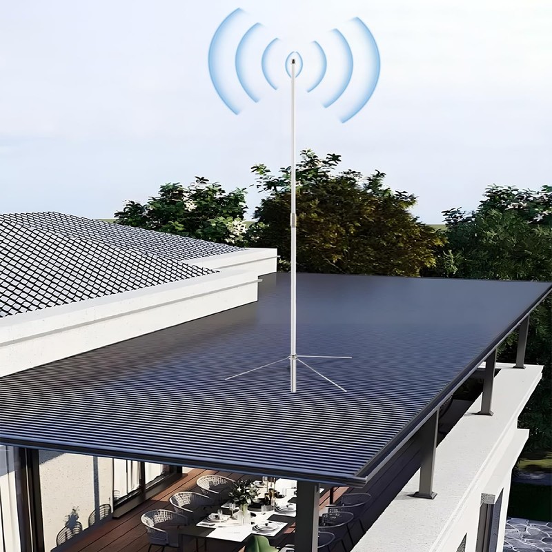 GMRS Base Antenna 462-467MHz,7.2dBi High Gain Fiberglass GMRS UHF-Female SO239