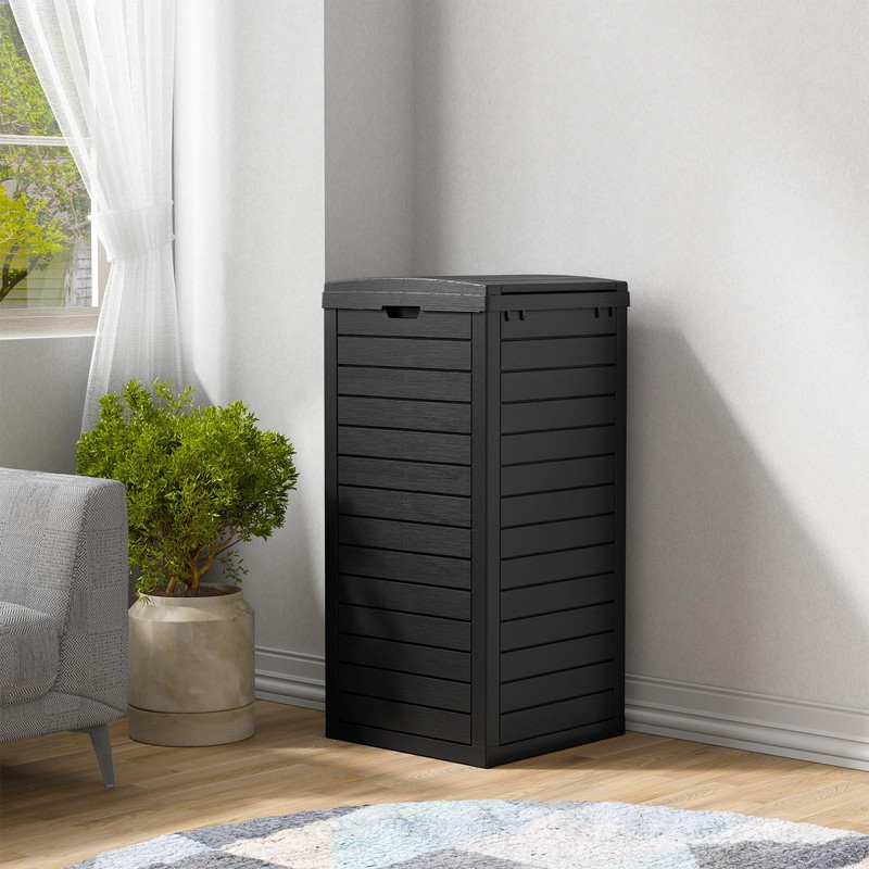 NUNU LAB 31 Gal Outdoor Trash Can with Lid -
