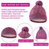 Waylipun Winter Hat Scarf Gloves Set for Girls Boys 3