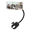Ludapp Clip-On Security Mirror, 360° Adjustable Convex Desk Rear View