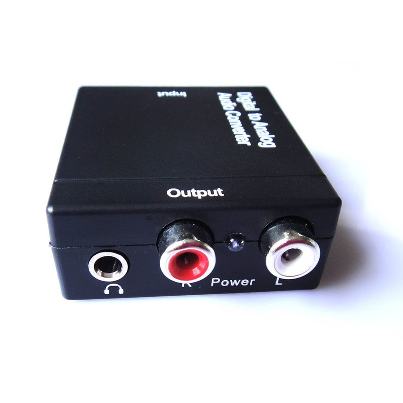 EDTREE Digital Optical Toslink Coaxial to Analog RCA Audio Converter