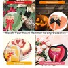 100pcs Mini Wooden Hammers for Chocolate Portable Breakable Heart Hammer