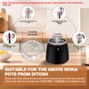 DITOSH Moka Pot Dosing Funnel Transparent Mocha Dispenser Precise Volume