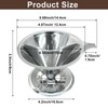 Waziaqoc Pour Over Coffee Dripper, Slow Drip Paperless Coffee Filter,