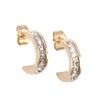 LuckyLy Aretes de Mujer Oro 18k con Zirconia Cúbica, Arracadas