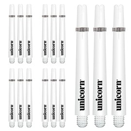 UNICORN Dart Shafts | Gripper 3 Value Pack | Durable Nylon | Medium 44.2mm | White | 15 Stems