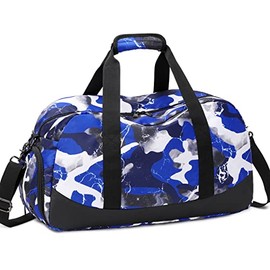 Kids Overnight Duffle Bag Boys Sport Gym Bag with Shoe Compartment & Wet Pocket, Carry On Weekender Travel Bag for Kid Boys