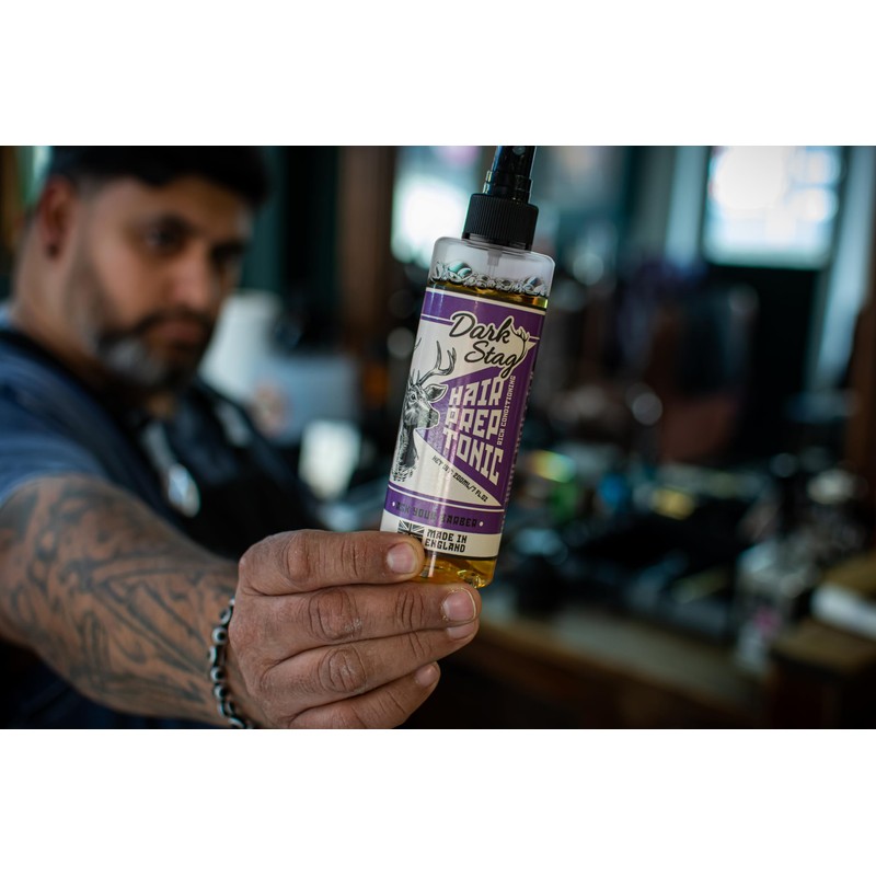 Dark Stag Hair Prep Tonic, Professional Product for Men, Conditions