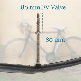 2PCS Road Bike Inner Tube 700x23-25c & 700x28-32c, 80mm Presta Valve Butyl Rubber Inner Tubes for Road & Gravel Bikes (FV 80mm, 700x28/32c-FV80mm)