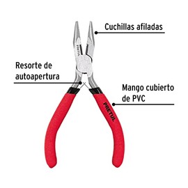 Pretul PMP-PU4, Pinza de punta y corte 5", mango de vinil