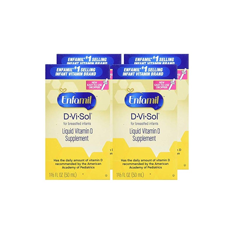 Enfamil D-Vi-Sol Vitamin D Supplement Drops 50 mL (Packs of