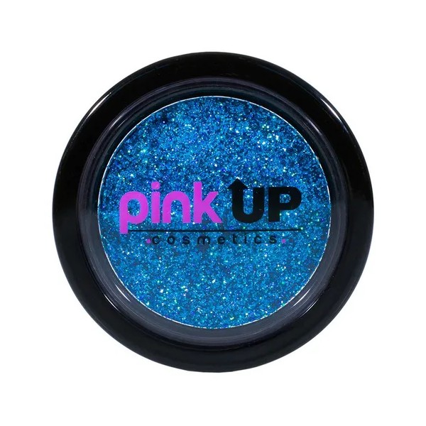 Pink Up, Glitter Compacto, Alta Adherencia, Textura Suave Color Bluesky