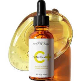 Suero Facial Concentrado de Vitamina C Activada con Ácido Hialurónico, Vitamina E y Aloe Vera  Antioxidante, Aclara, Ilumina y Unifica el Tono,...    