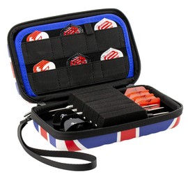 Bull's 66389 Orbis XL Dart Case Union Jack Dart Case Red White Blue