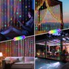Solar Curtain Lights Outdoor 10 x 10Ft 300LED Waterproof Waterfall