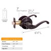 Design House 779231 Scroll Entry Door Lever Matte Black