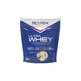 SCI-MX Ultra Whey Protein Muscle Building & Recovery Protein Powder With Naturally Occurring Glutamine & Amino Acids - Vanilla Flavour - 800G - 18 SERVINGS