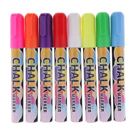 Edenshow Chalk Markers for Cars Glass Washable, 8 Pack Liquid Chalk Marker Pens Chalkboard Markers,Window Paint Washable Markers for Car Windows, Blackboards, Poster, Bistro, Business