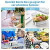 Homikit Stainless Steel Lunch Box with 2 Compartments, 850 ml
