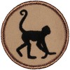 PATCHTOWN Spider Monkey Silhouette Patrol Patch - 2"" Diameter Round