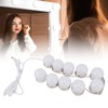 LED Vanity Lights with 10 Dimmable Bulbs USB Adjustable Color
