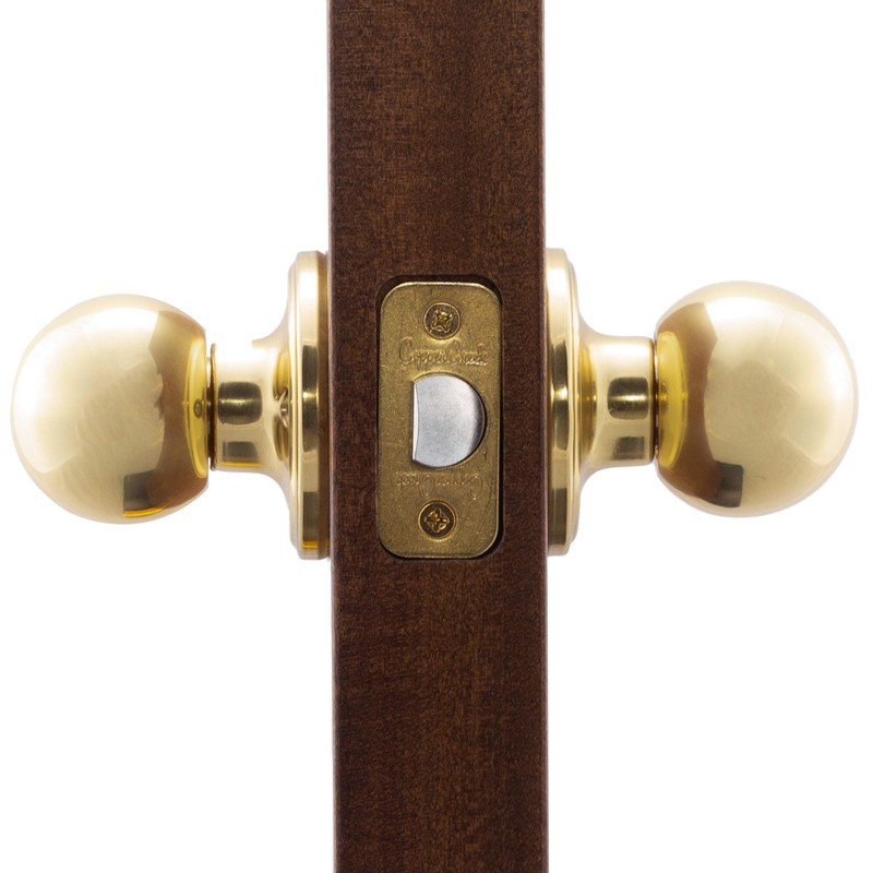 Copper Creek BK2020PB Ball Passage Door Knob, Polished Brass by