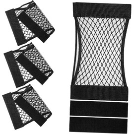 INOOMP Organizador de Maletero para Coche Material Spandex Bolsillo de Malla Adhesiva, 4 Piezas Instalación Rápida y Accesibilidad Conveniente