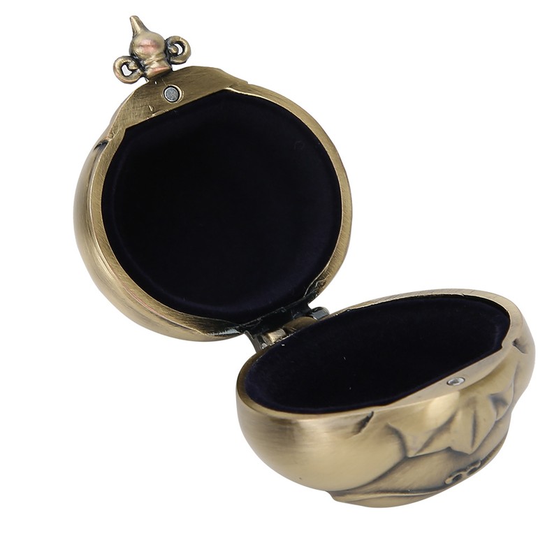 Tooth Collection Box Metal Pumpkin Carriage Shape Exquisite Vintage Craft