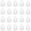 20 PCS White Plastic Water Pipe Clamps,Snap-On Single Tube Clips
