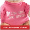 GUND “I’m The Big Sister” Message Bear with Pink T-Shirt,