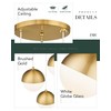 LMS Brushed Gold 3-Light Cluster Pendant Lights, Modern Kitchen Island