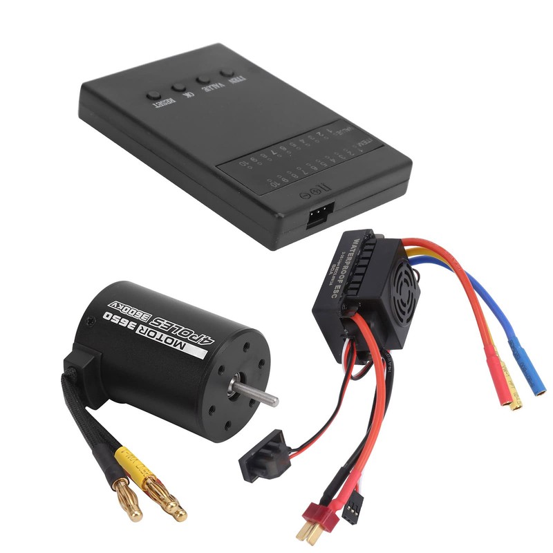 Reliable 3650 3600KV Brushless Motor 60A ESC Programmer Card Kit