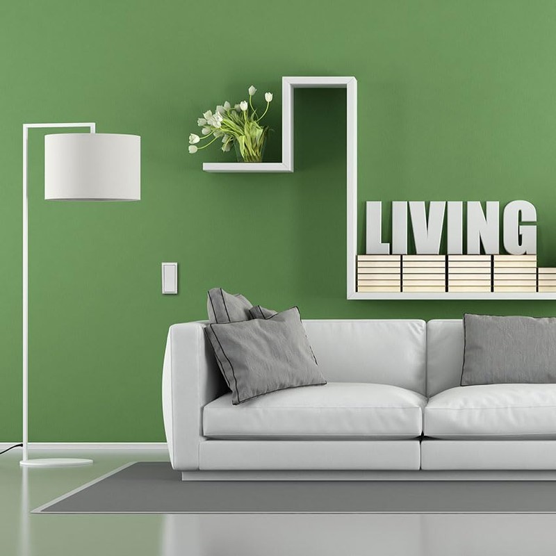 Slim White Surface-Mounted Switch with Rocker Button 10A 250V 33