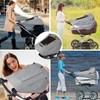 CaiTang Awning Pram, Awning Pram with Viewing Window, Adjustable Sun