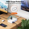 Surge Protector Power Strip 1 FT Flat Extension Cord ，10